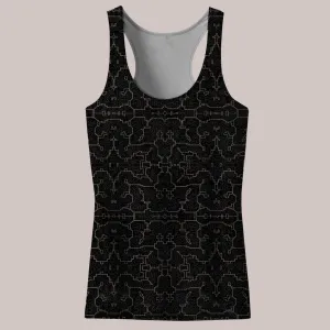 Psychedelic Tank Top (UV/RGB, Eco-Friendly, Womens, Racerback) | KENE