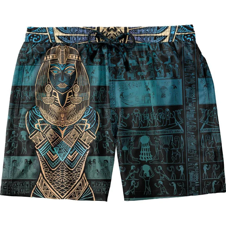 Queen Aset Swim Trunks