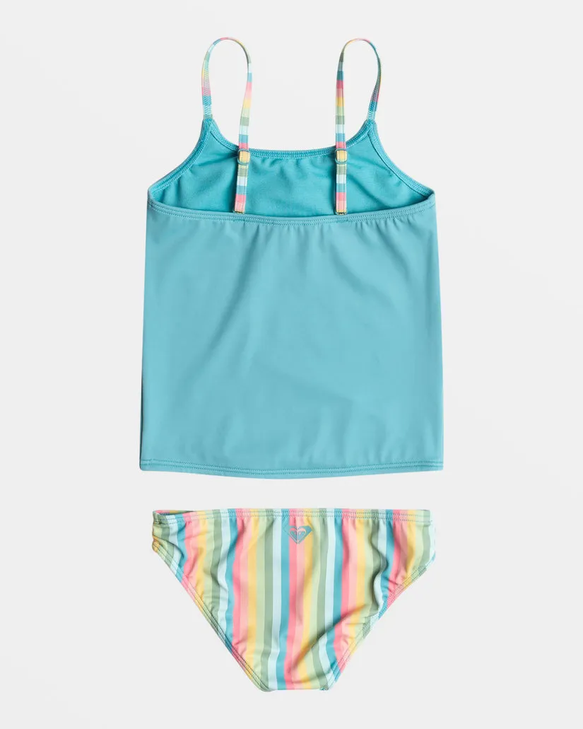 Roxy Rainbow Stripe Tankini Set