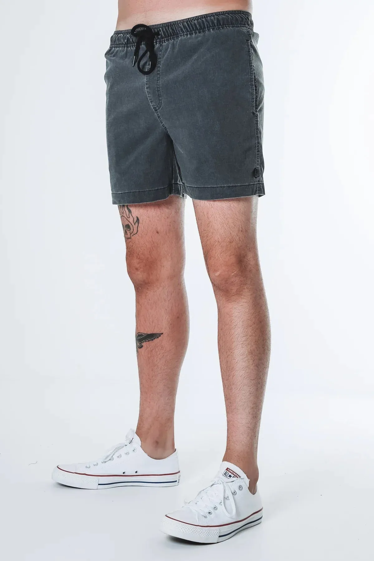 Silent theory dos beach short - washed black