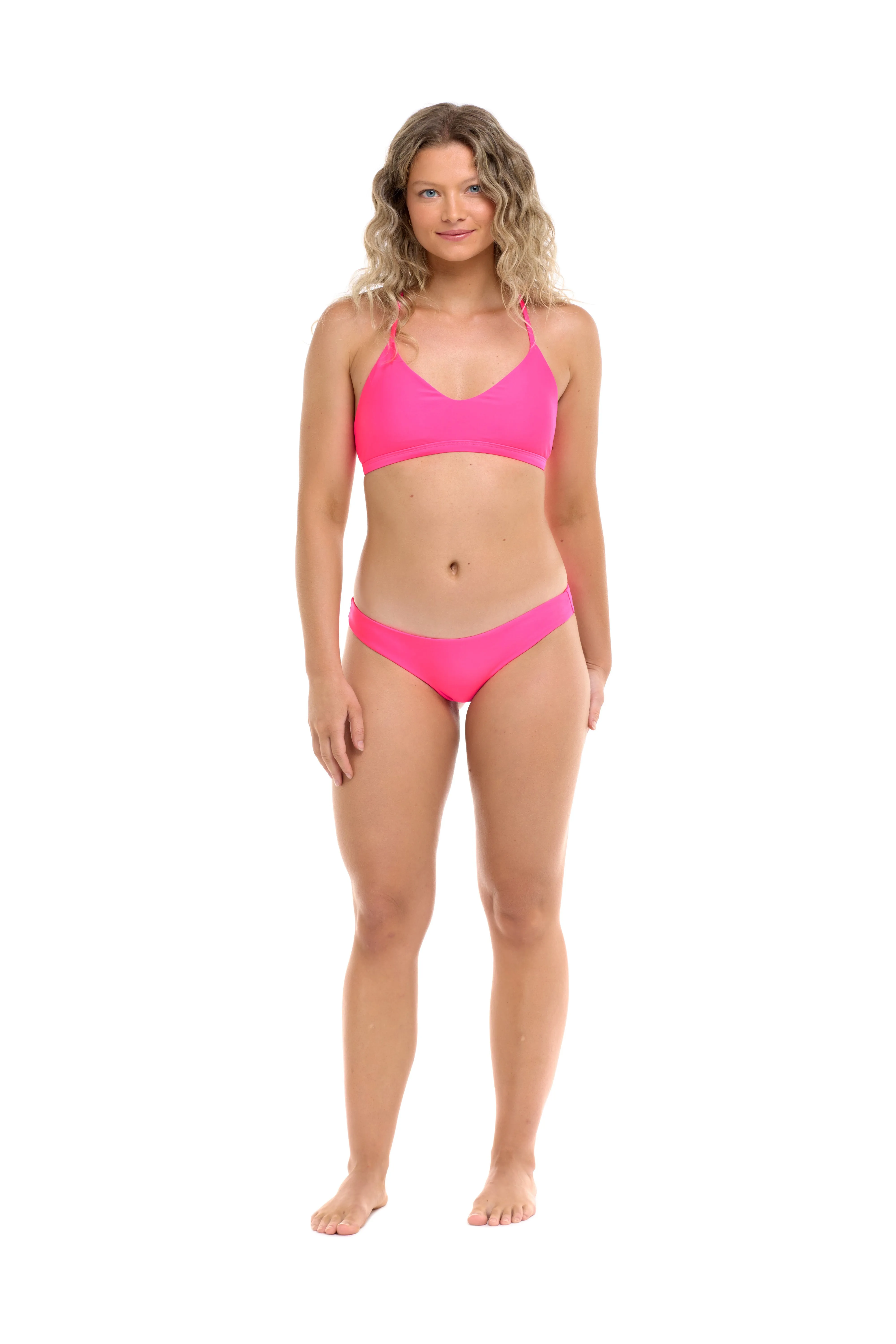 Smoothies Ruth Fixed Triangle Swim Top - Bubble Gum