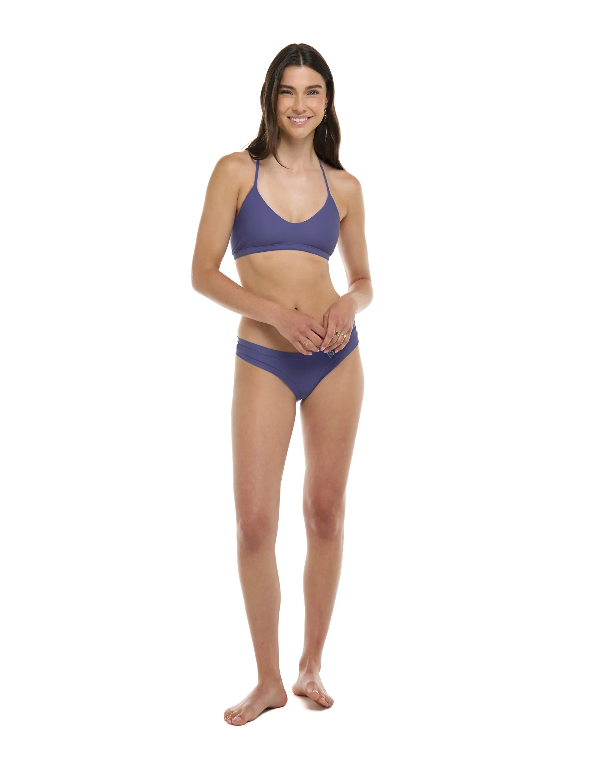 Smoothies Ruth Fixed Triangle Swim Top - Iris