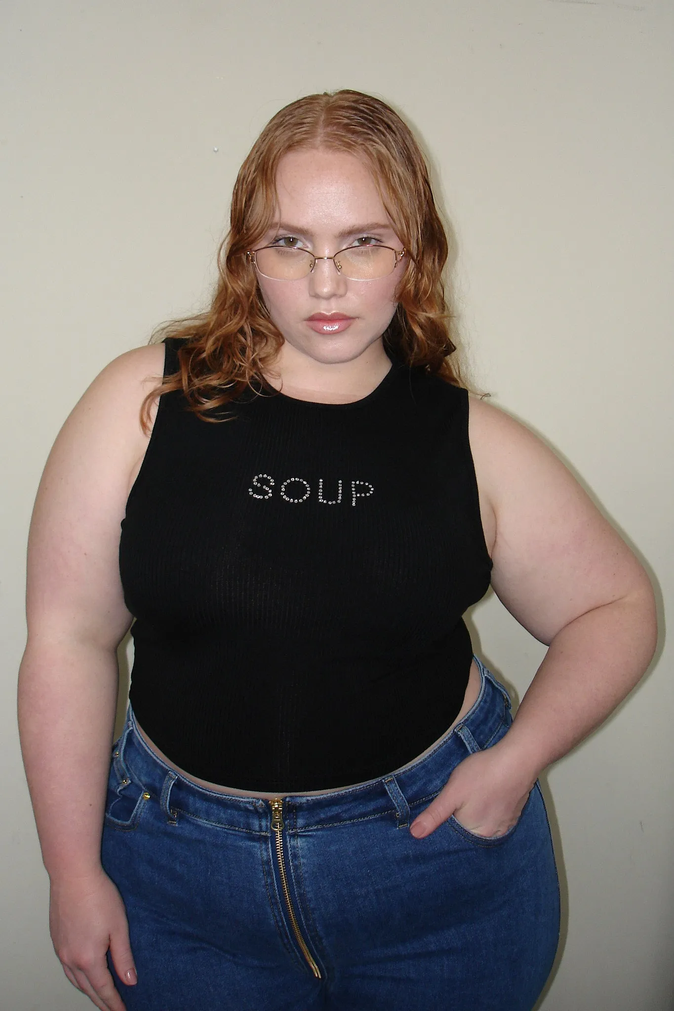 SOUP Tencel Rib Tank black