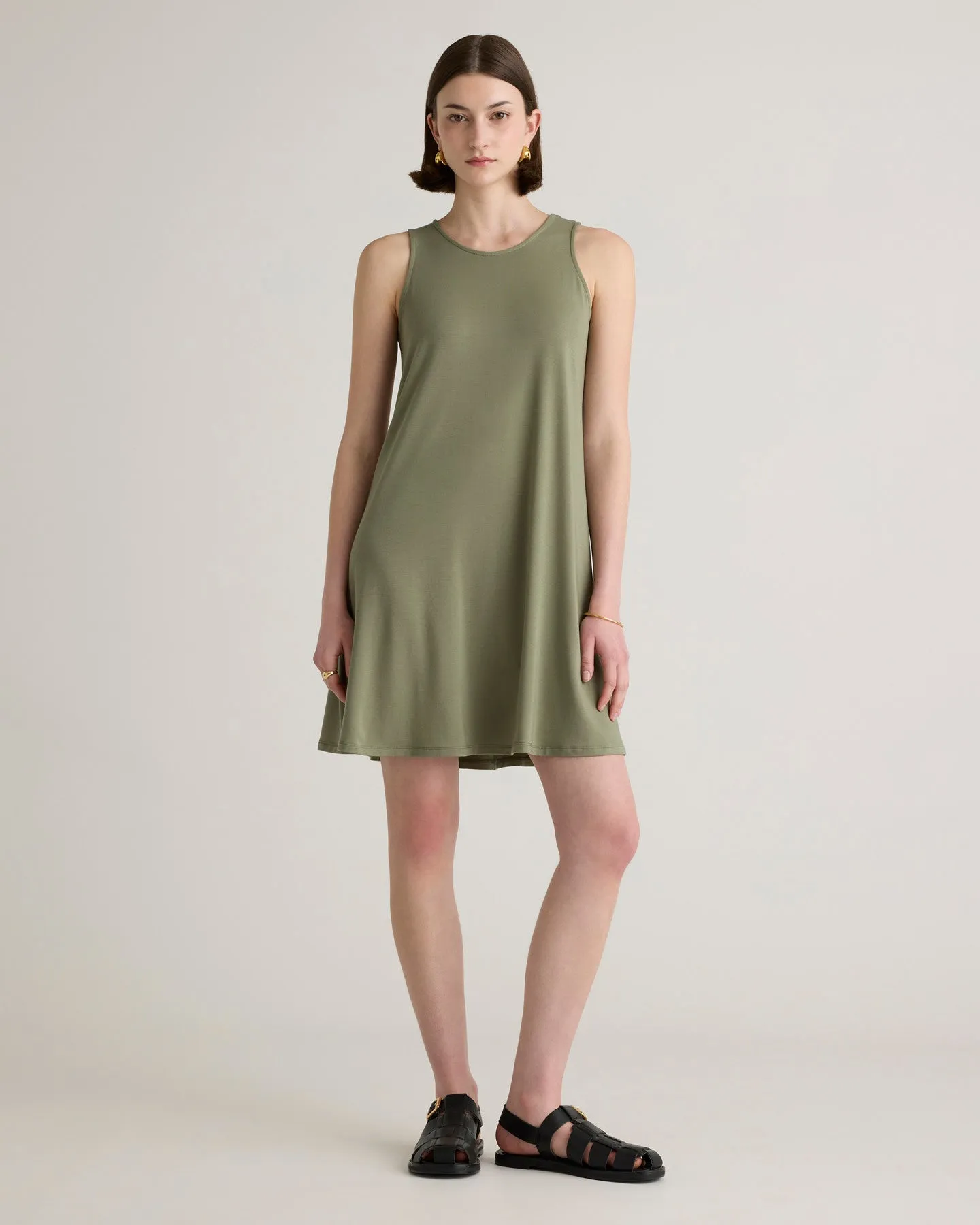 Tencel Jersey Mini Swing Dress