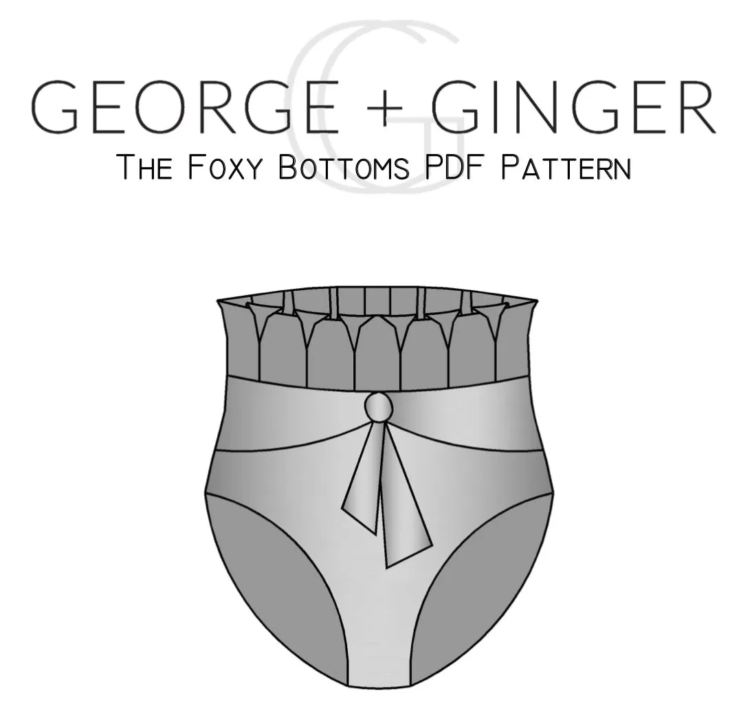 The Foxy Bottoms PDF Sewing Pattern