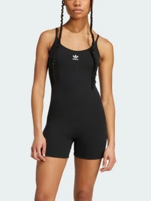 Trefoil Essential Onesie Black Bodysuit